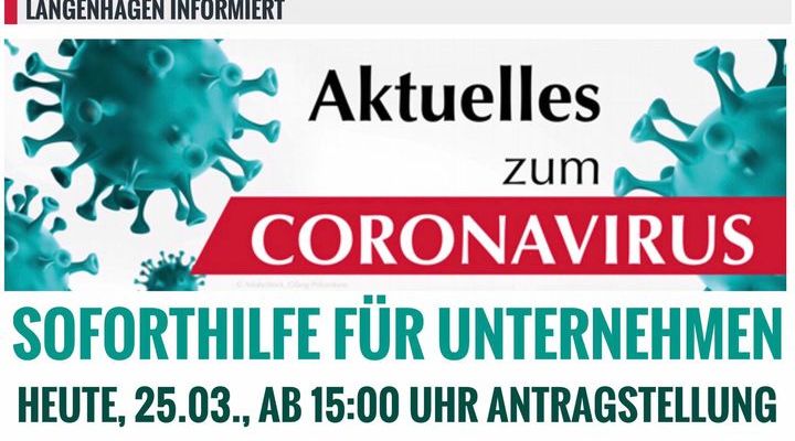 #Langenhagen_informiert: Soforthilfe … #Langenhagen_informiert: Soforthilfe …